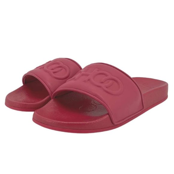 Jimmy Choo | Women's Azari/F Slides | Dragon Fruit | Various Sizes - Picture 1 of 6